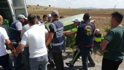 Kütahya’nın Çavdarhisar yolu 35. kilometresinde meydana gelen trafik kazasında yol