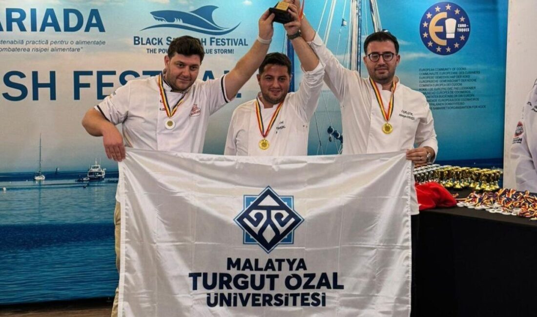 Malatya mutfağına Romanya’da altın madalya Türkiye’yi ve Malatya Turgut Özal Üniversitesi’ni temsilen Romanya’nın Köstence kentinde