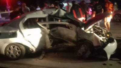 Malatya’da iki otomobilin çarpışması sonucu meydana gelen trafik kazasında 3