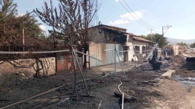 Malatya’nın Yeşilyurt ilçesinde bulunan bir inşaat şantiyesinde yangın meydana geldi.