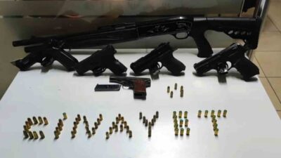 Muğla Emniyet Müdürlüğü ekipleri tarafından Marmaris’te düzenlenen silah operasyonunda 6