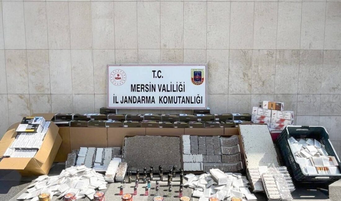 Mersin’de kaçak makaron operasyonu: 2 gözaltı Mersin İl Jandarma Komutanlığı ekipleri, sigara kaçakçılığı ile mücadele kapsamında
