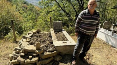 Karabük’ün Yenice ilçesine bağlı Şirinköy köyü Yazır Mahallesi’nde mezarlığa giren