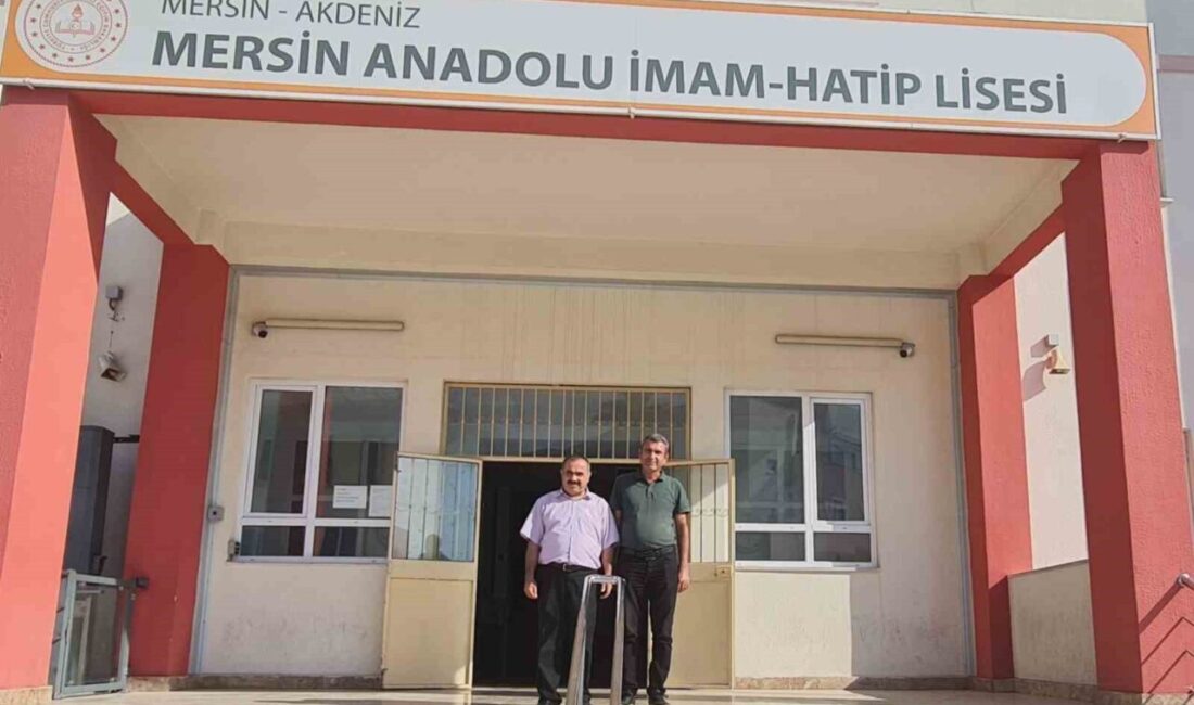 Mezun oldukları okula idareci olarak döndüler Mersin’in köklü eğitim kurumlarından Mersin Anadolu İmam Hatip Lisesi, iki