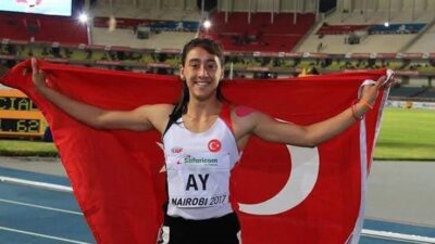 Dünya şampiyonu milli atlet Mizgin Ay, İlyas Aktaş ile dünya