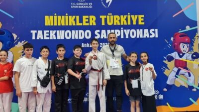 Ankara’da devam eden Minikler Türkiye Taekwondo Şampiyonası’nda Afyonkarahisar’ı temsil eden