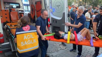 Bursa’nın Orhangazi ilçesinde motosiklet bir çocuğa çarptı. Savrulan motosikletin bir