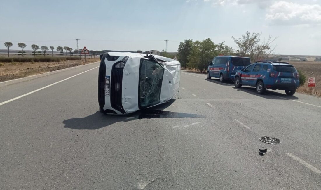 Tekirdağ’ın Muratlı ilçesinde çevreyolunda meydana gelen trafik kazasında 2 kişi