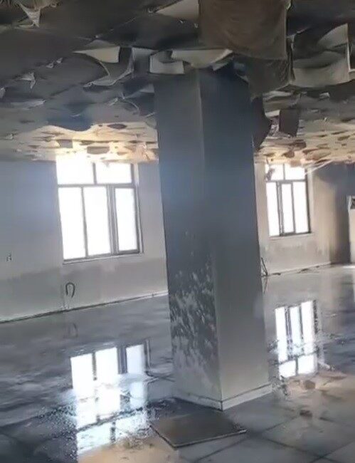 Muş’ta taziye evinde yangın çıktı Muş’un Korkut ilçesine bağlı Altınova beldesinde bulunan taziye evinde çıkan