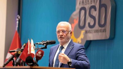 Kayseri Organize Sanayi Bölgesi’nin 22. Olağan Mali Genel Kurulu’nda konuşan
