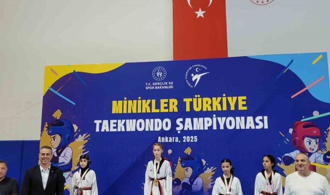 Narin Ülkü Aslanhan Türkiye 2.si Ankara’ da yapılan Minikler Türkiye Taekwondo Şampiyonasında Düzceli sporcu Narin