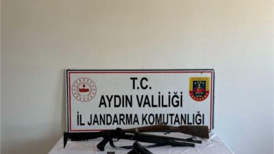 Aydın’ın Nazilli ilçesinde jandarma ekipleri tarafından bir evde yapılan aramada