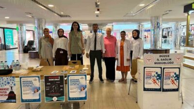 9 Eylül Halk Sağlığı Haftası kapsamında farkındalık etkinlikleri düzenlendi. Düzce