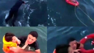 Mersin’de denizde bin 200 metre açığa sürüklenen 6 yaşındaki çocuk,