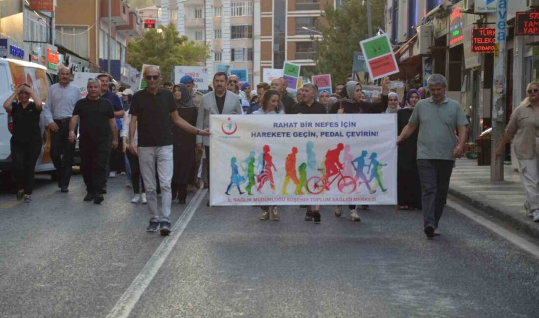 Obeziteye dikkat çekmek için yürüyüş yapıp halay çektiler Sivas’ta 3-9 Eylül Sağlık Haftası nedeniyle yürüyüş yapıldı. Yürüyüşün ardından