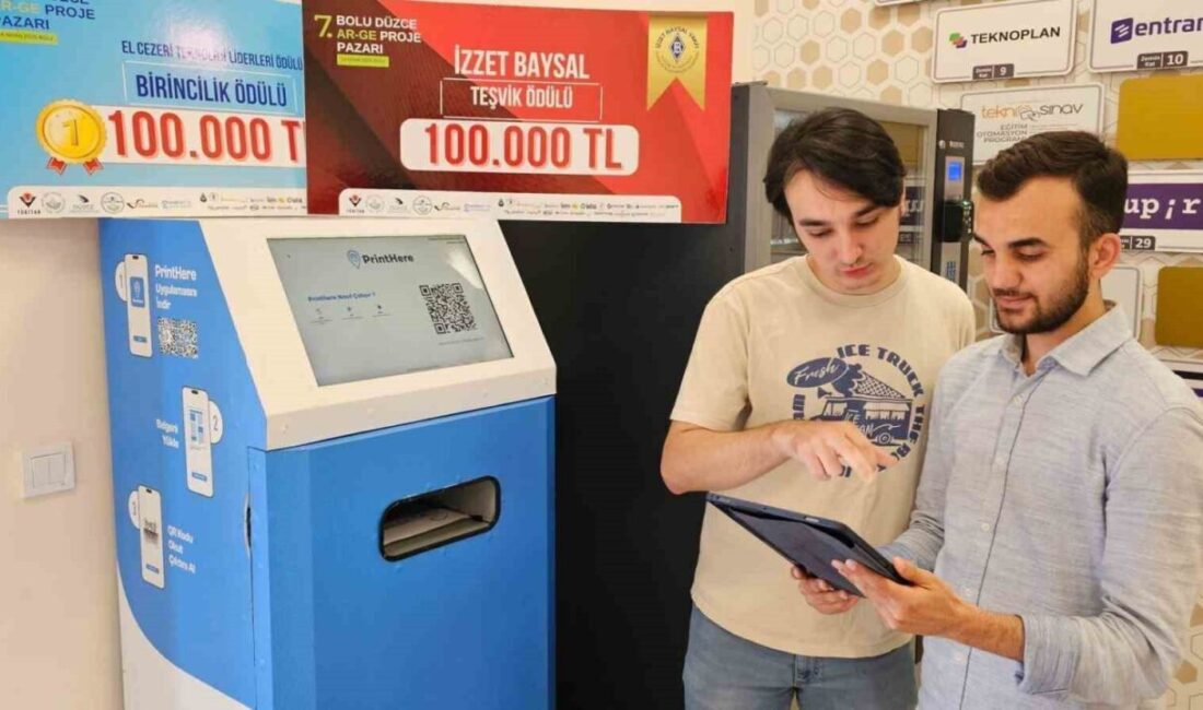 Öğrencilerin işi “PrintHere” ile kolaylaşacak Karabük Üniversitesi (KBÜ) öğrencileri, kampüs yaşamında sıkça yaşanan kırtasiye yoğunluğuna