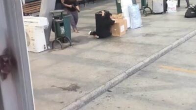 Osmaniye Şehirlerarası Otobüs Terminali’nde baba ile kızı arasında çıkan tartışmada