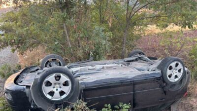 Adıyaman’ın Besni ilçesinde kontrolden çıkan otomobilin takla atması sonucu 1
