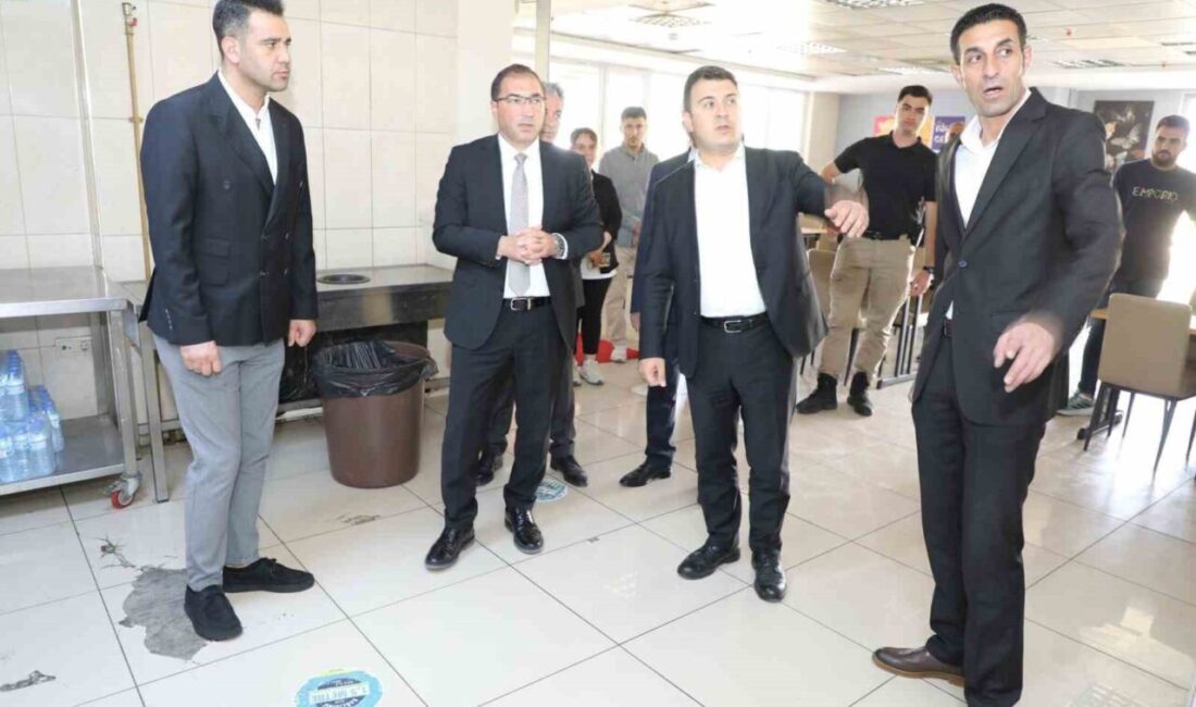 Patnos öğrenci yurdunda inceleme Ağrı İl Gençlik ve Spor Müdürü Ahmet Çelebi, Patnos Kaymakamı
