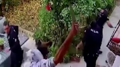 Konya’da kavga ihbarına giden polis ekibindeki bir polis memurunu 7