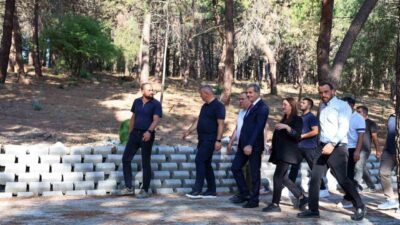 Sakarya Büyükşehir Belediyesi’nin Serdivan’da doğanın içinde yapımına başladığı Huzur Koridoru