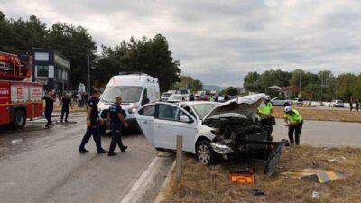 Samsun’un Alaçam ilçesinde meydana gelen zincirleme trafik kazasında 6 kişi