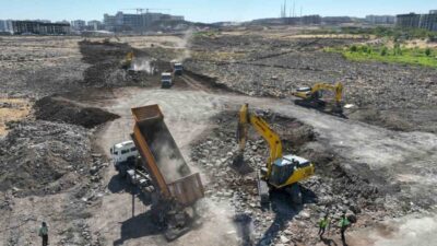 Diyarbakır Büyükşehir Belediyesi, Kayapınar’da 6,8 kilometrelik yeni yol çalışmasıyla yapımı