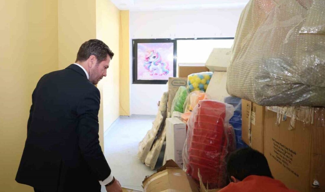 Tavas Belediyesi tarafından hızla hizmete hazırlanan Çocuk Gelişim Merkezine, Şehit
