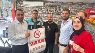 Şırnak’ın Silopi ilçesinde İlçe Sağlık Müdürlüğü tarafından düzenlenen “Sigara Farkındalık