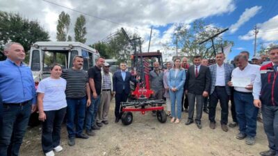 Sinop’ta “Kırsal Dezavantajlı Alanlar Kalkınma Projesi” kapsamında çiftçilere makine ekipman