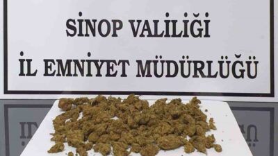 Sinop İl Emniyet Müdürlüğü Narkotik Suçlarla Mücadele Şube Müdürlüğü ekiplerince