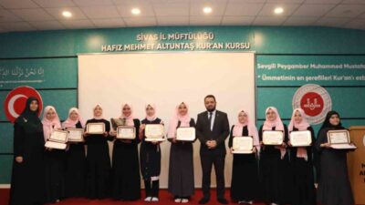 Diyanet İşleri Başkanlığı tarafından yapılan Hafızlık Tespit Sınavında başarılı olan