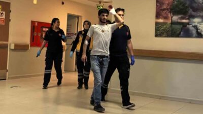 Bursa’nın İnegöl ilçesinde meydana gelen olayda bir şahıs spiralle demir