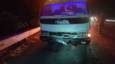 Balıkesir-Bursa kara yolu Bursa istikameti Susurluk Şeker Fabrikası mevkisinde meydana