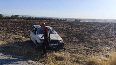 Adıyaman’da kontrolden çıkan bir otomobilin takla atması sonucu 2 kişi