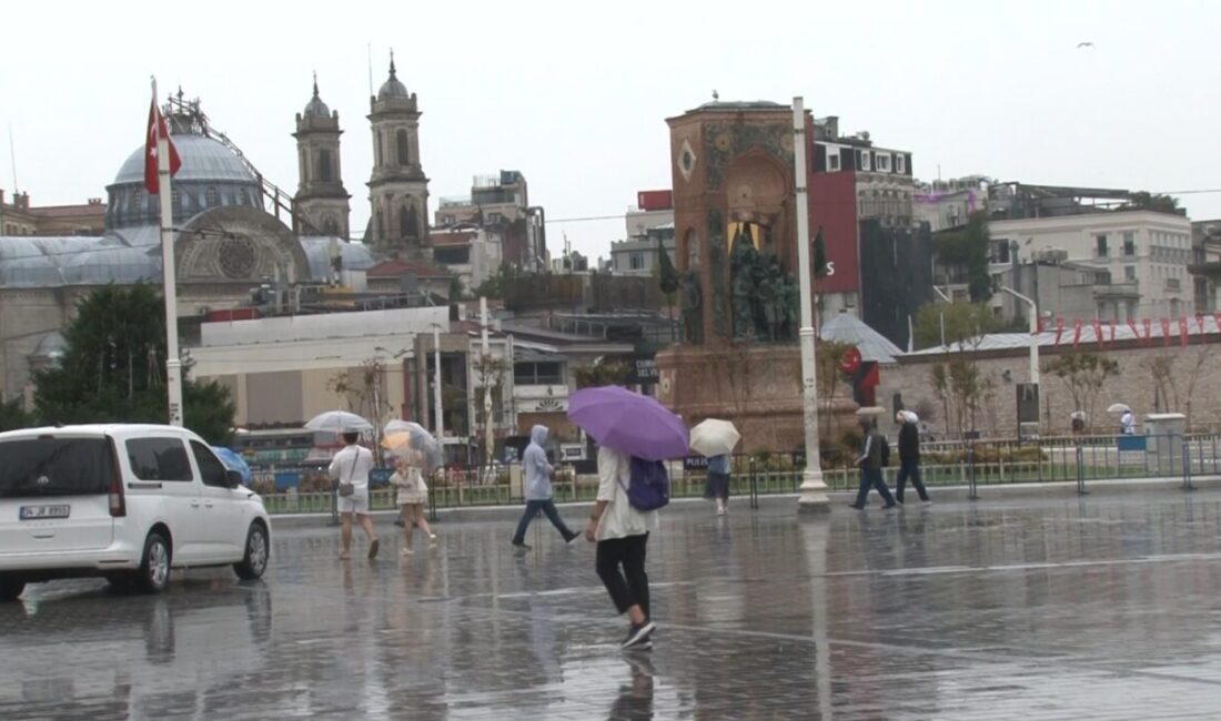 Meteoroloji Genel Müdürlüğü’nün uyarılarının ardından İstanbul’da sabah saatlerinden itibaren sağanak