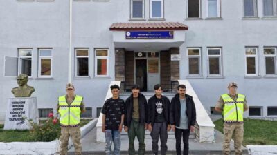 Bitlis’in Tatvan ilçesinde 4 düzensiz göçmenle birlikte bir organizatör yakalandı.