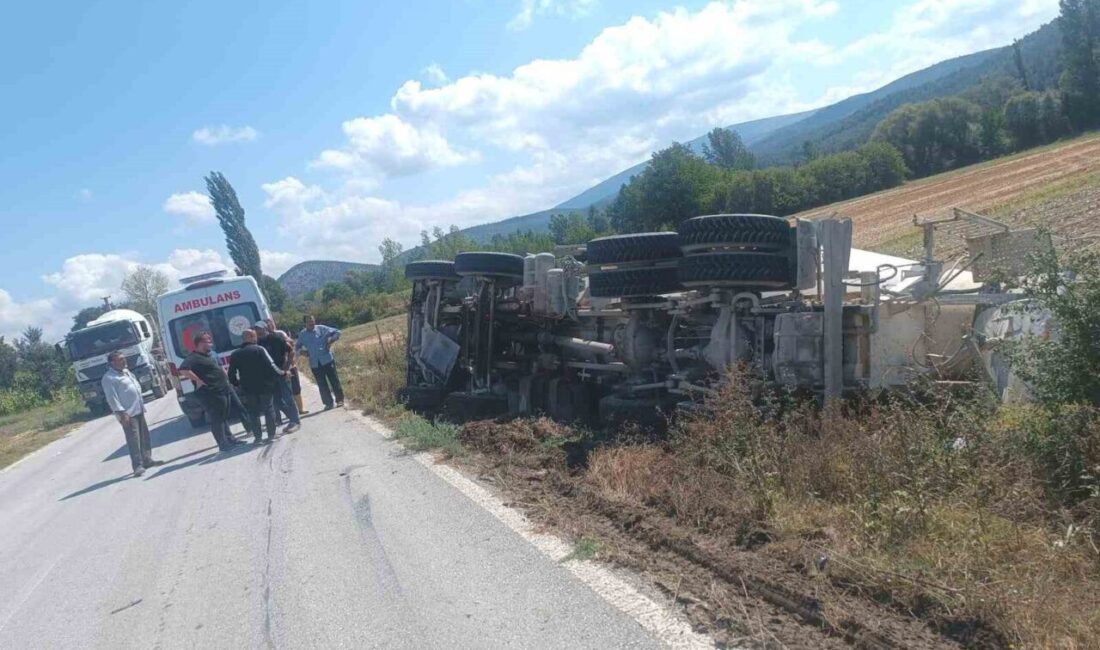 Tavşanlı’da beton mikseri devrildi: 1 yaralı Kütahya’nın Tavşanlı ilçesinde beton mikserinin devrilmesi sonucu meydana gelen kazada