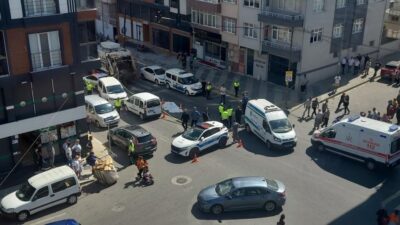 Tekirdağ’ın Saray ilçesinde yolun karşısına geçmeye çalışan yaşlı adam, belediyeye
