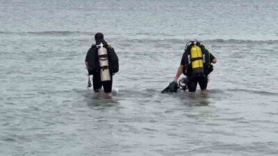 Tekirdağ’ın Marmaraereğlisi ilçesinde denize giren kadını bulmak için sabah saatlerinden