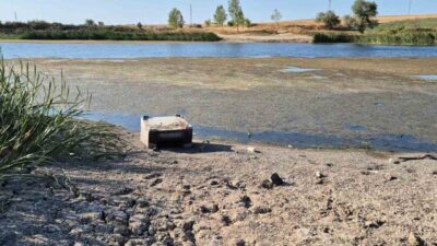 Tekirdağ’da yaşanan kuraklık nedeniyle baraj ve göletlerde su seviyeleri hızla