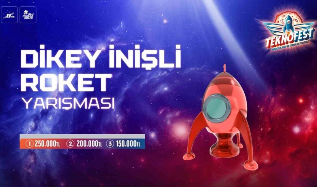 TEKNOFEST dikey inişli roket yarışması final heyecanı başladı TEKNOFEST çerçevesinde 2022’den bu yana düzenlenen “Dikey İnişli Roket Yarışması”na
