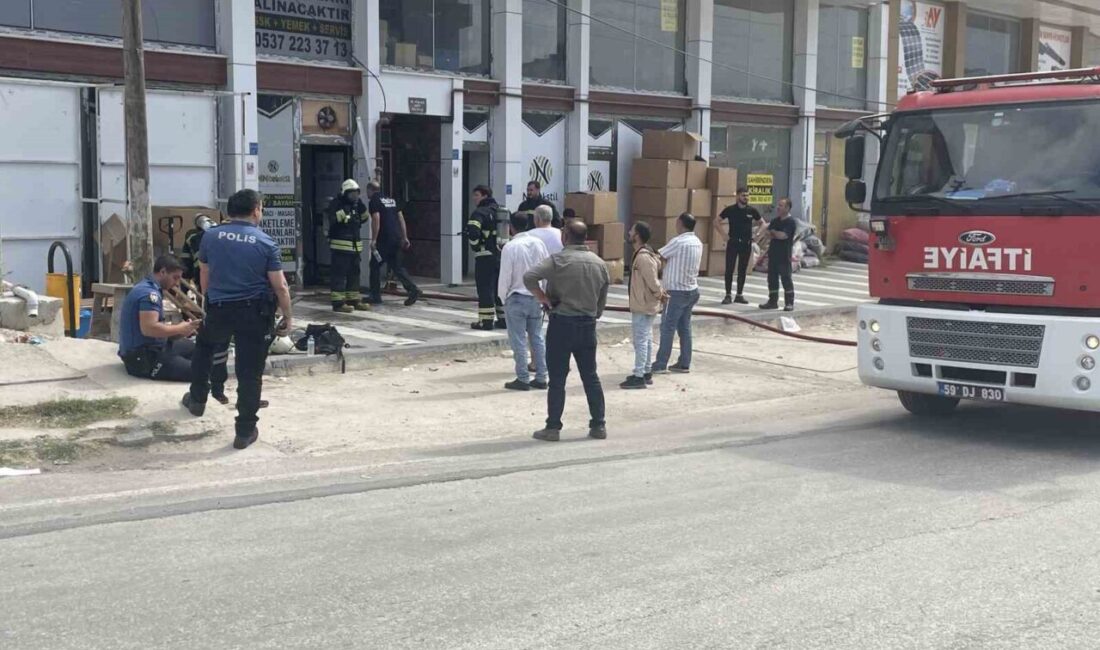 Tekirdağ’ın Kapaklı ilçesinde faaliyet gösteren bir tekstil atölyesinde çıkan yangın,