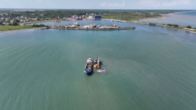 Samsun’un Terme ilçesinde 500’den fazla balıkçının kullandığı Terme Limanı’nda giriş