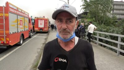 Trabzon’un Akçaabat ilçesinin Darıca mahallesinde ’Deppo’ isimli alışveriş merkezindeki yangının