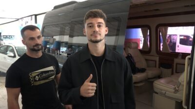 Trabzonspor, Beşiktaş’tan kiraladığı Arnavut futbolcu Ernest Muçi’yi Trabzon’a getirdi. Trendyol