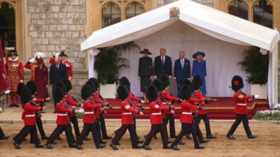 ABD Başkanı Donald Trump ile First Lady Melania Trump, Londra’daki