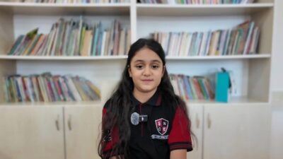 Tunceli’de öğrenim gören Sağlık Elçisi Berivan Erkoç, okuluna gelen Sağlıklı