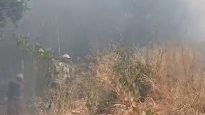 Hakkari’nin Yüksekova ilçesine bağlı Esendere beldesinde çıkan yangın korkuya neden