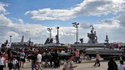 Türkiye’nin geliştirdiği insansız deniz araçları TEKNOFEST’te ziyaretçilerle buluştu. Marlin, Salvo,